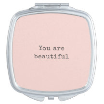 Du är vacker - Minimalistisk elegant  Rosa