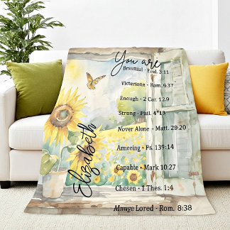 Du är vacker personlig Fleece Blanket