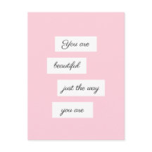 Du är vacker precis som du är