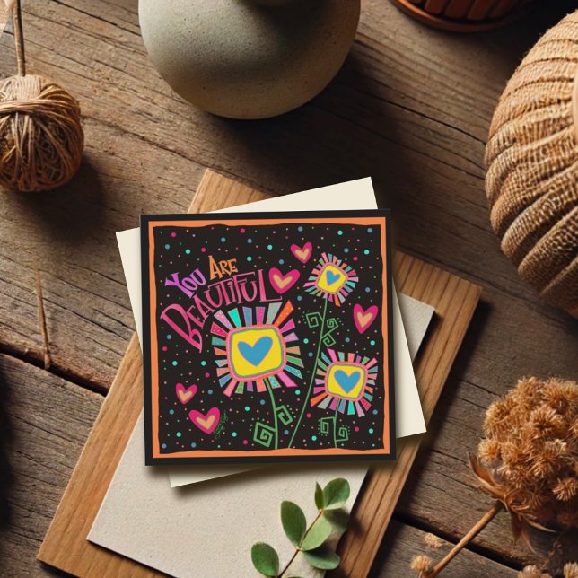 Du är vacker Roligt Blommigt.. (Skapare uppladdad)