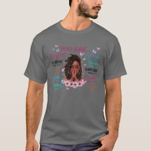 Du är vacker, viktorig nog med stark Blommigt T Shirt