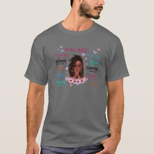 Du är vacker, viktorig nog med stark Blommigt T Shirt