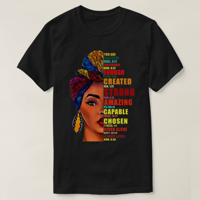 Du är vacker, viktorig nog Skapat stark T Shirt (Design framsida)