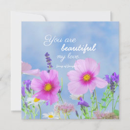Du är vackra Bible Verse Vild Flowers