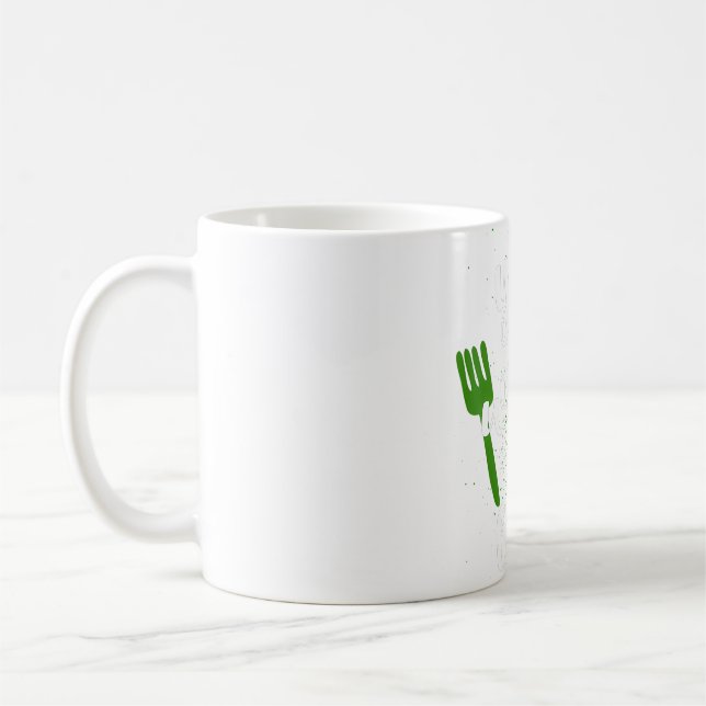 Du är vad du äter för Vegans Plant-Based Clean Kaffemugg (Vänster)