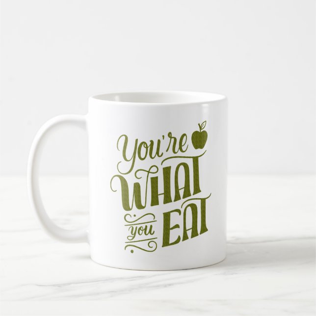 DU ÄR VAD DU ÄTER KAFFEMUGG (Vänster)