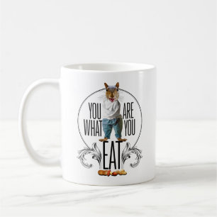 Du är vad du äter - Lustigt Nöt Kaffemugg