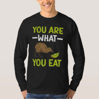 Du är vad du äter Nya Zeeland Kiwi fågel Fågelskåd T Shirt