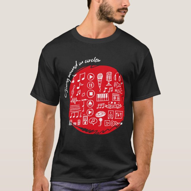 Du är vad du lyssnar på.. t shirt (Framsida)