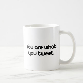 Du är vad du tweet kaffemugg