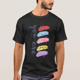 Du är välkänd, värdig och vald minimal Aesthe T Shirt