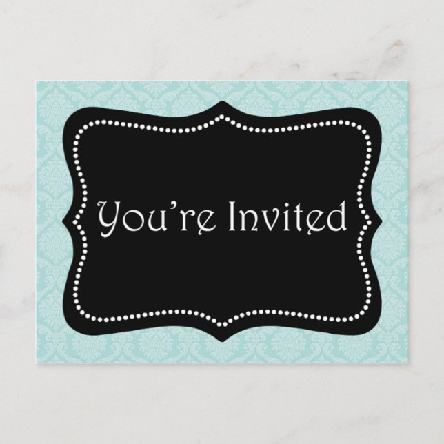 Du är välkommen inbjudan vykort (Framsida)