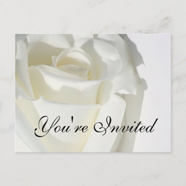 Du är välkommen Inbjudningskort Vitsippa (Framsida)