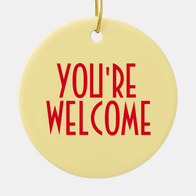 Du är välkommen Ornament (Framsidan)