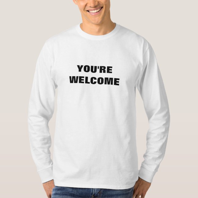 Du är välkommen tee shirt (Framsida)