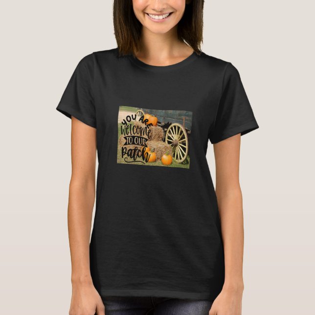 Du är välkommen till vår korrigering t shirt (Framsida)