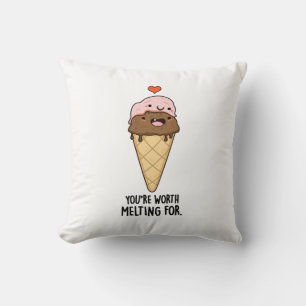 Du är värd att Smälter för den finniga Ice Cream P Kudde