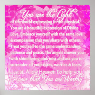 Du är värd inspiration från Divine Poster