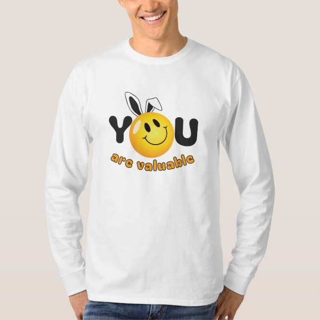 Du är värdefull motivation - Cute Heart T Shirt (Framsida)