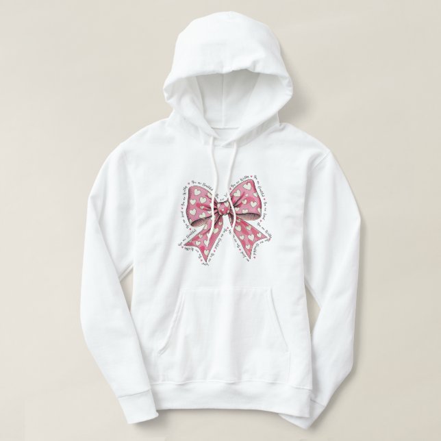 Du är värdig din vackra hoodie (Design framsida)