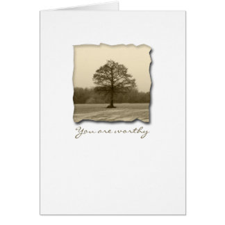 Du är värdig hälsningskort