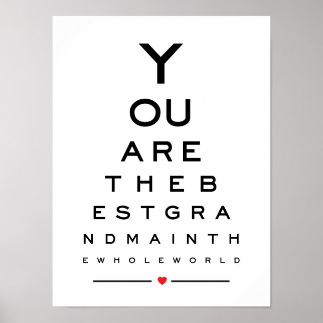 Du är världens bästa mormor i öga. poster (Framsidan)