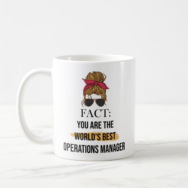 Du är världens bästa Operations Manager Kaffemugg (Vänster)