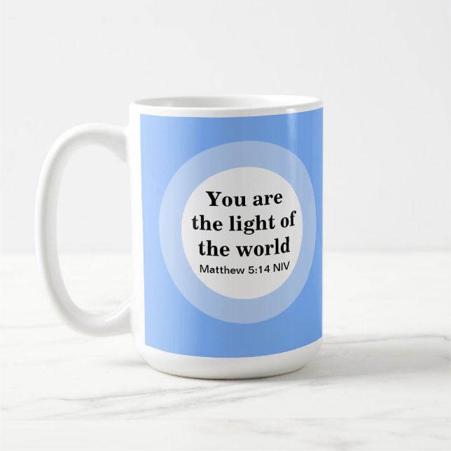Du är världens blå ljus kaffemugg (Vänster)
