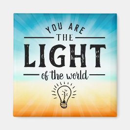 Du är världens ljus, Bible Verse Design Magnet