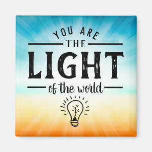 Du är världens ljus, Bible Verse Design Magnet