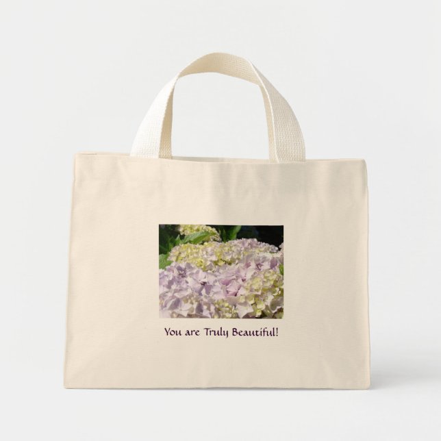 Du är verkligen vacker! Hydrangeor Blommor väskor (Framsidan)