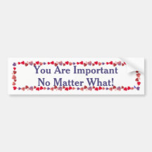Du är viktig ingen materia… /Sticker/Magnet