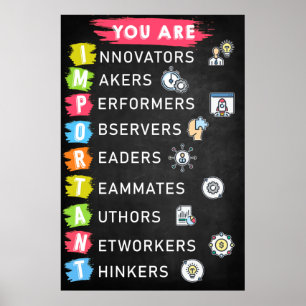 Du är viktig som klassrumsPoster Poster