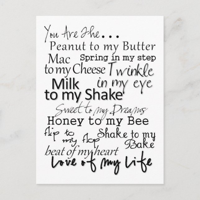 Du är.. vykort (Framsida)