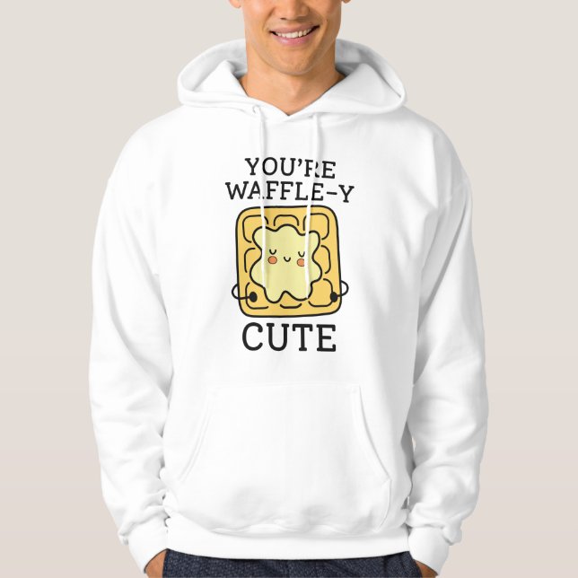 Du är Waffle-Y Cute Hoodie (Framsida)