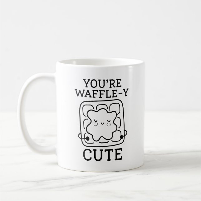Du är Waffle-Y Cute Kaffemugg (Vänster)