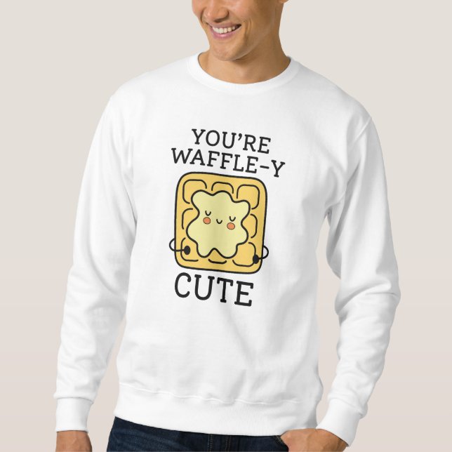 Du är Waffle-Y Cute Lång Ärmad Tröja (Framsida)