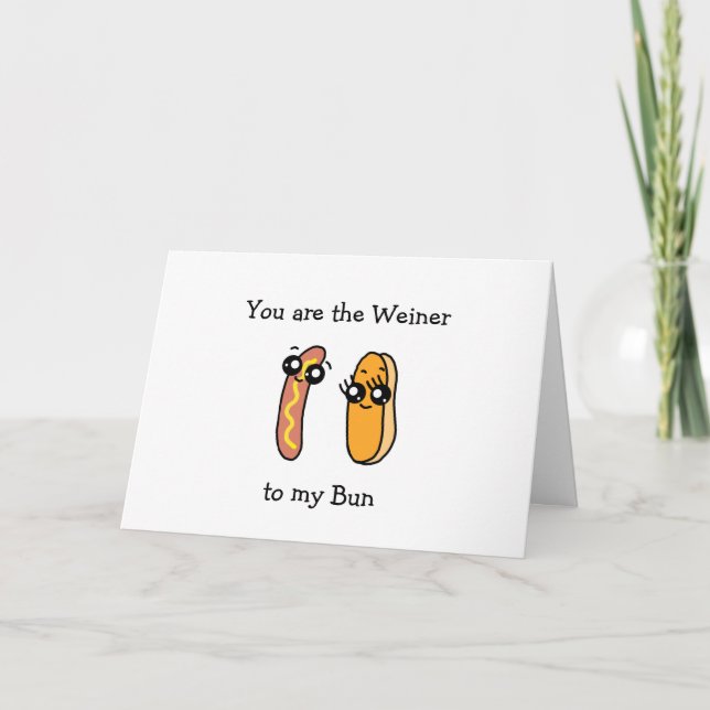 Du är Wienern till min Bulle, Alla hjärtans dag Kort (Framsida)