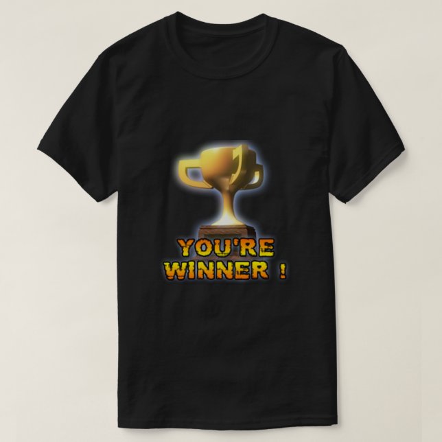 DU ÄR WINNER! Väsentlig T Shirt (Design framsida)