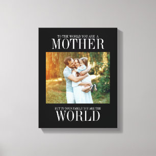 Du är World Mors dag Photo Canvas