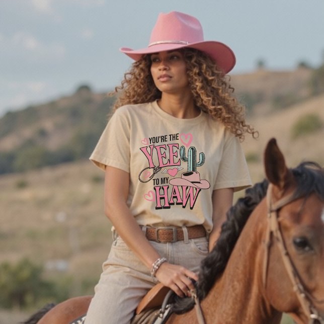 Du är "Yee to My Haw Western Valentine" T Shirt (You’re The Yee To My Haw Western Valentine T-Shirt)