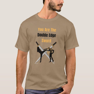 Du Areed Dubbla Kant Sword-familjen T Shirt
