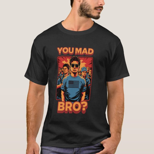Du Arg Bro Cool Meme Trendig Pop Populär Slang Skä T Shirt (Framsida)