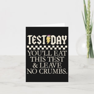 Du äter det här testet och Lämnar ingen Crumbs tes Kort
