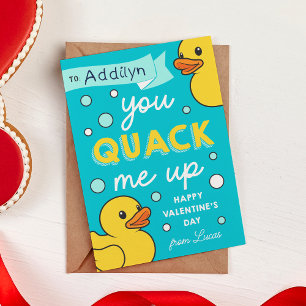 Du avslutar mig med Classroom Valentines day-kort Inbjudningar