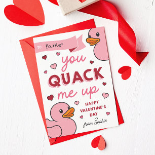 Du avslutar mig med Classroom Valentines day-kort Inbjudningar