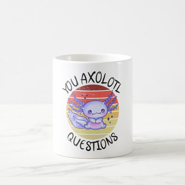 Du axolotfrågor kaffemugg (Center)