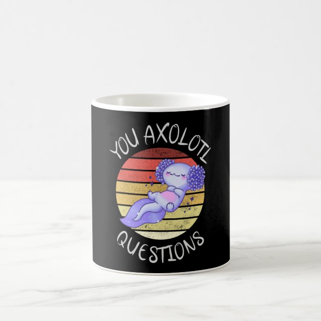 Du axolotfrågor kaffemugg (Center)