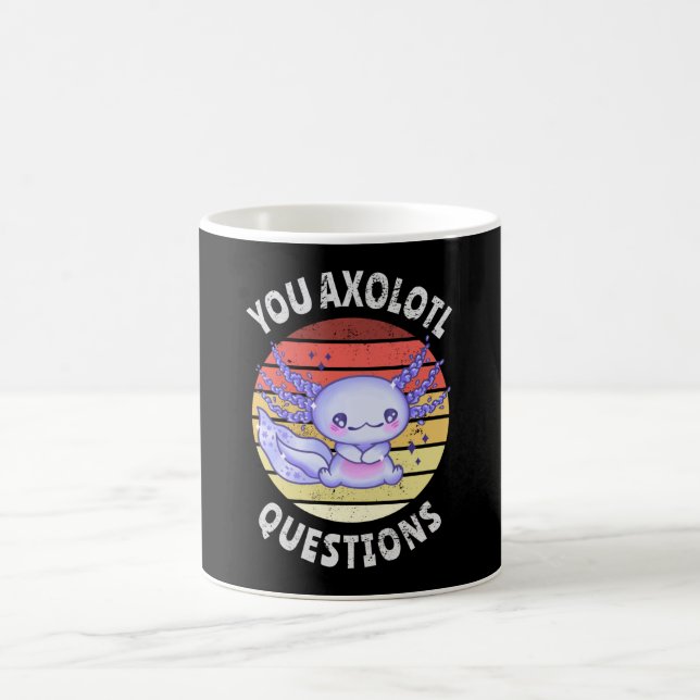 Du axolotfrågor kaffemugg (Center)