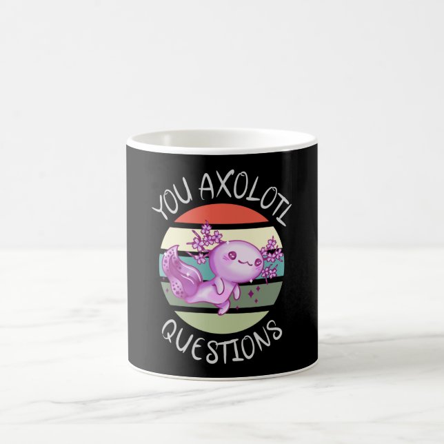 Du axolotfrågor kaffemugg (Center)